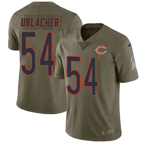 Nike Bears #54 Brian Urlacher Olive Men's Stitched NFL Limited Salute To Service Jersey